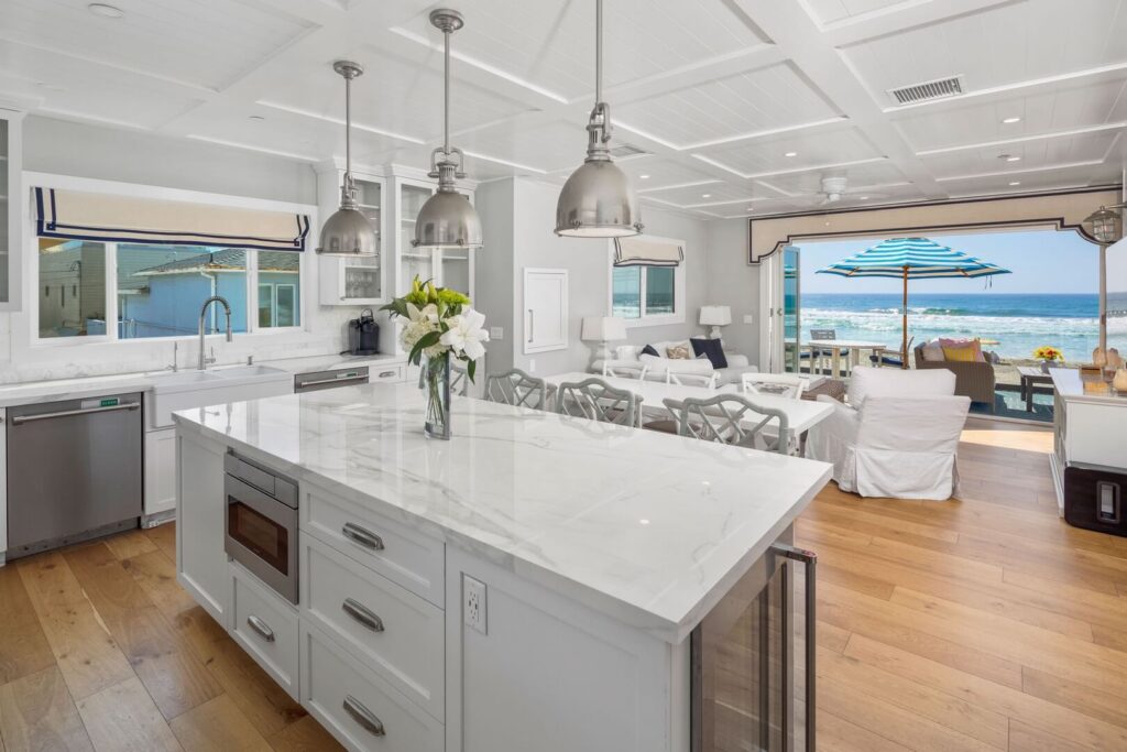 The interior of a luxury vacation rental in San Diego