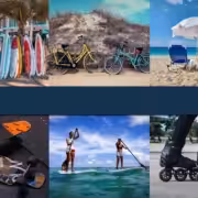 Free unlimited beach gear and bike rentals for guests at Bluewater Vacation Homes in San Diego