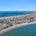 Aerial view of Mission Beach and Mission Bay vacation rentals in San Diego.